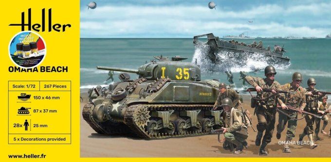 STARTER KIT Omaha Beach in 1/72