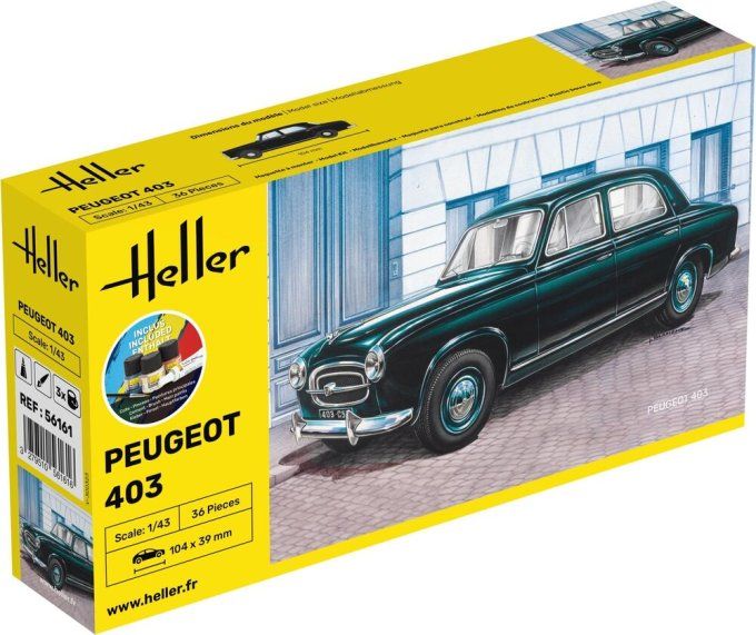 STARTER KIT Peugeot 403 in 1:43