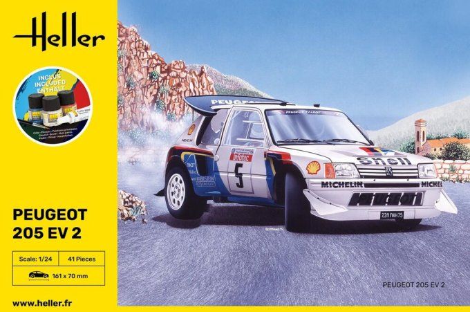 STARTER KIT Peugeot 205 EV 2 in 1:24