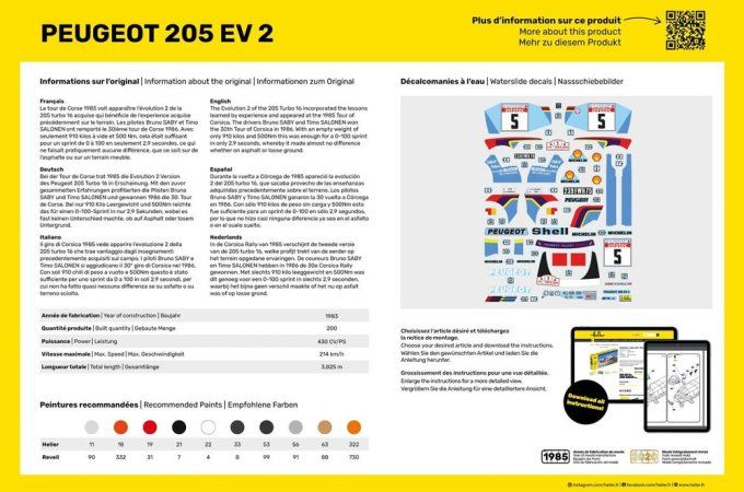 STARTER KIT Peugeot 205 EV 2 in 1:24