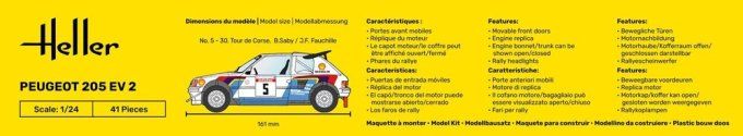 STARTER KIT Peugeot 205 EV 2 in 1:24