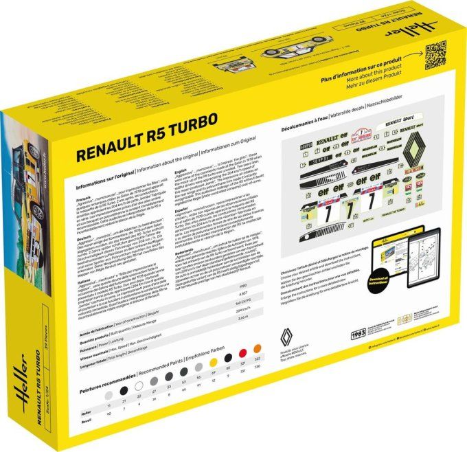 STARTER KIT Renault R5 Turbo in 1/24