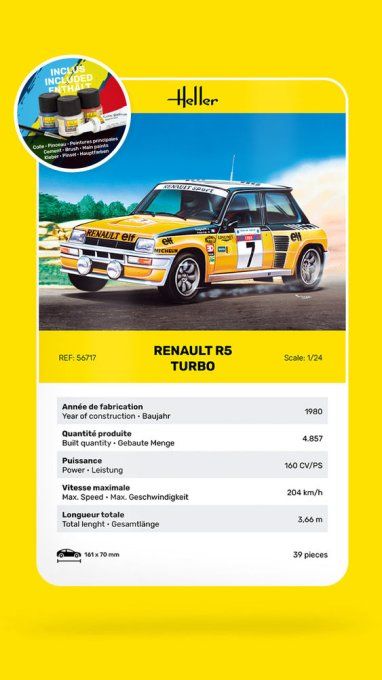 STARTER KIT Renault R5 Turbo in 1/24