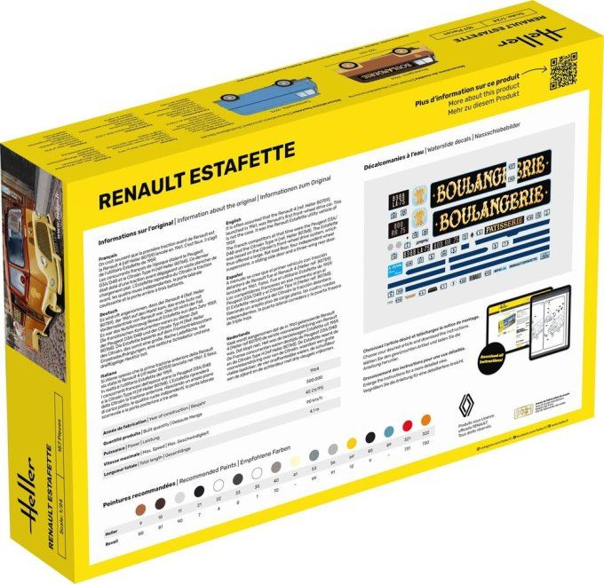 STARTER KIT RENAULT Estafette New Mould in 1/24