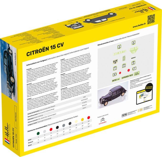 STARTER KIT Citroen 15 CV in 1/24