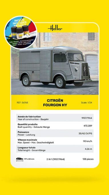 STARTER KIT Citroen Fourgon Hy Tube in 1/24