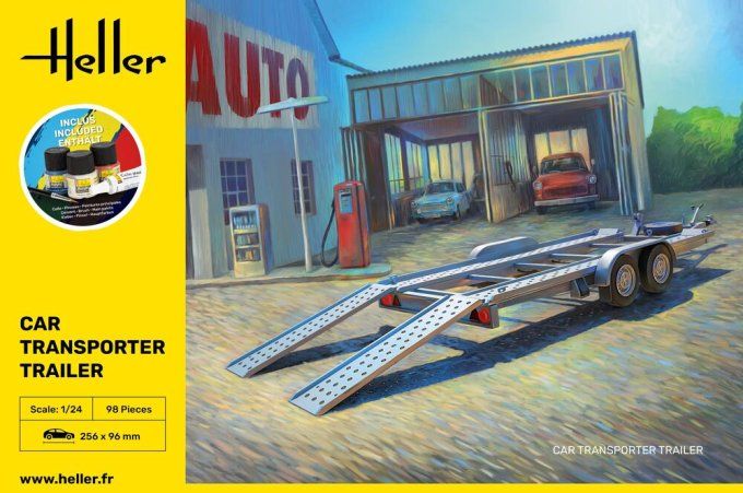 STARTER KIT Car Transporter Trailer in 1/24