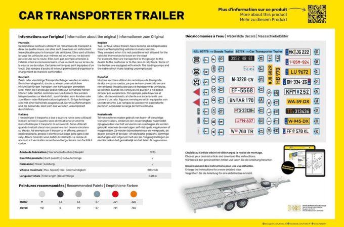 STARTER KIT Car Transporter Trailer in 1/24