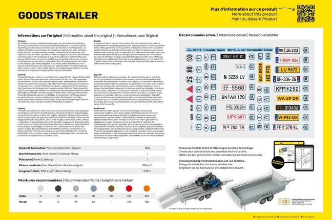 STARTER KIT Goods Trailer in 1/24