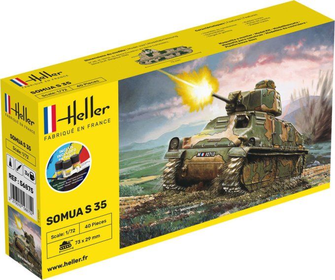 STARTER KIT Somua S35 in 1:72