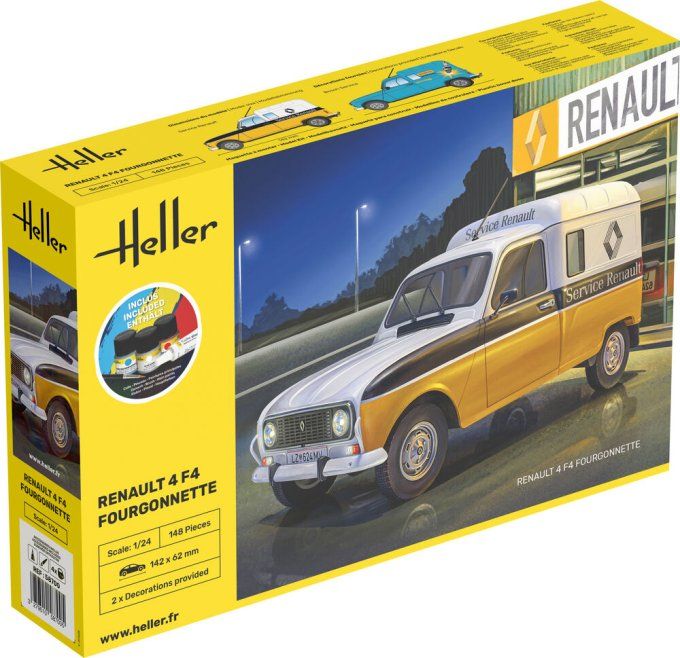 STARTER KIT Renault 4 F4 Fourgonette in 1:24
