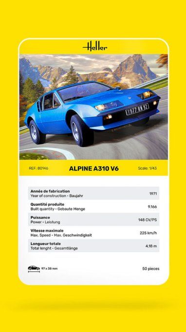 Alpine A310 in 1:43