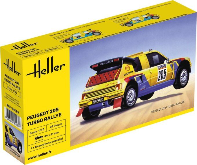  Peugeot 205 Turbo Rallye in 1/43