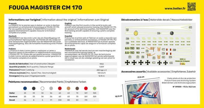 Fouga Magister CM 170 in 1/72 