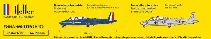 Fouga Magister CM 170 in 1/72 