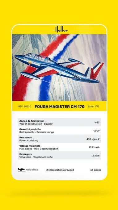 Fouga Magister CM 170 in 1/72 