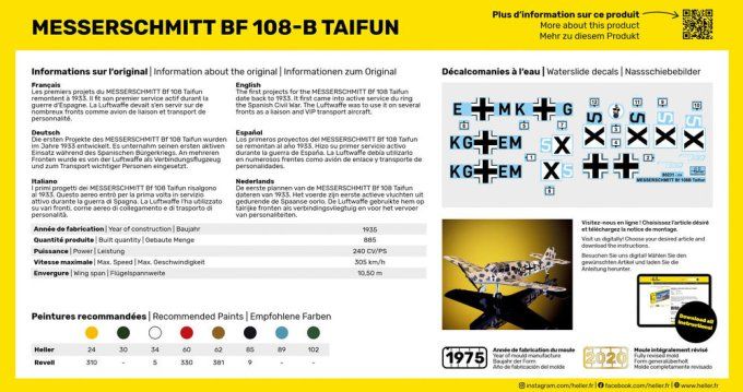 Messerschmitt Bf 108 B Taifun in 1/72