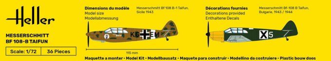 Messerschmitt Bf 108 B Taifun in 1/72