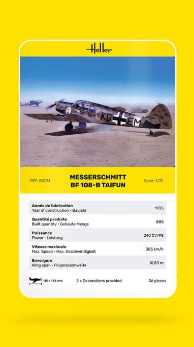 Messerschmitt Bf 108 B Taifun in 1/72