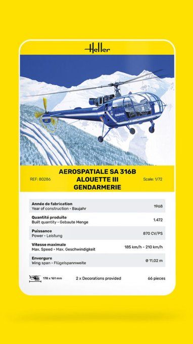 SA 316 Alouette III Gendarmerie in 1/72