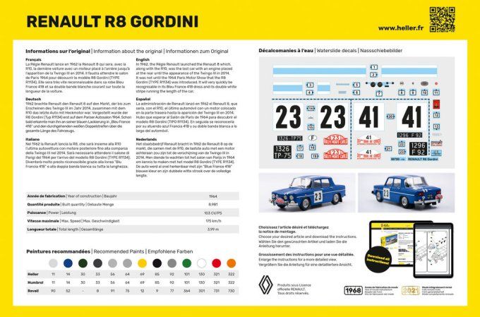 Renault R8 Gordini in 1/24