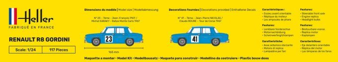 Renault R8 Gordini in 1/24