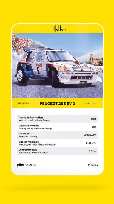 Peugeot 205 EV 2 in 1/24