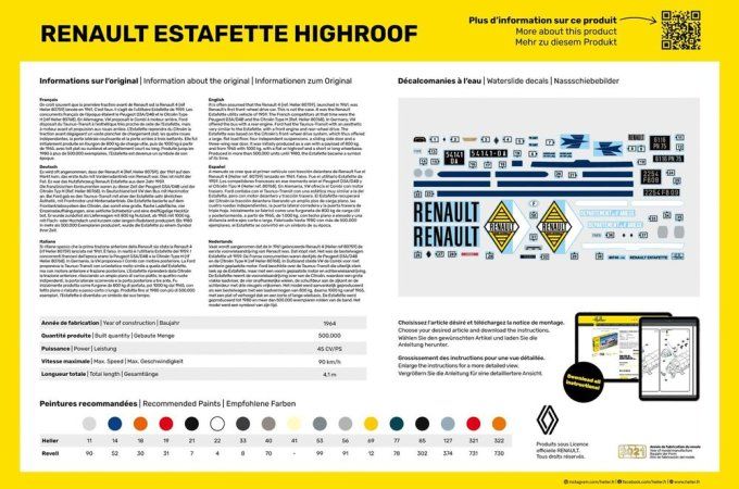 Estafette Toit Haut 1/24 