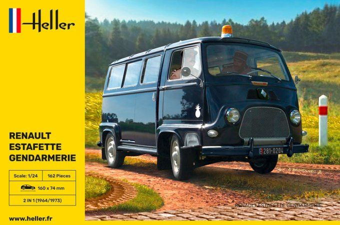 RENAULT Estafette Gendarmerie New Mould in 1/24