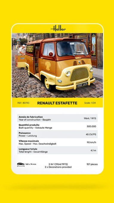 RENAULT Estafette New Mould in 1/24