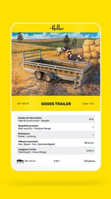 Goods Trailer in 1/24