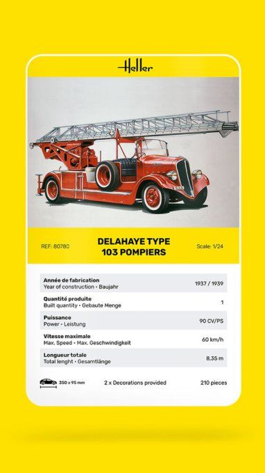 Delahaye Type 103 Pompiers in 1:24