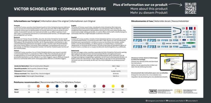 Victor schoelcher - Commandant Riviere  1/400