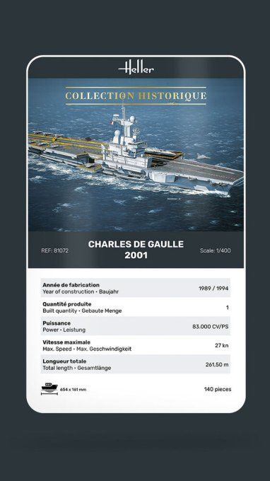 Charles de Gaulle in 1/400