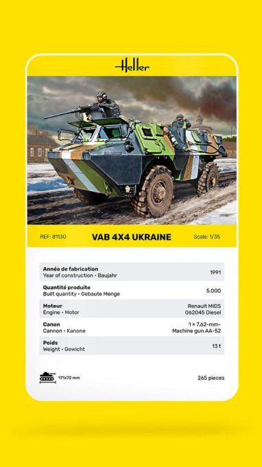 VAB 4 x 4 APC UKRAINE Version 2023 1/35