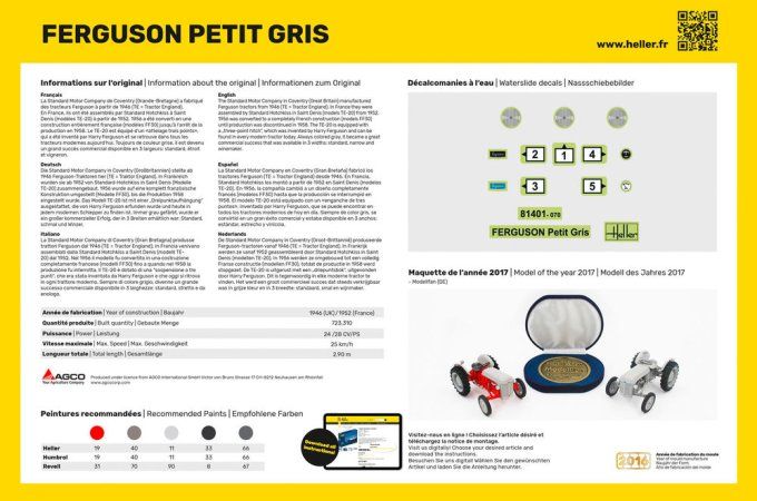 Ferguson te-20 petit gris 1/24