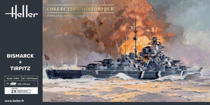 Bismarck + Tirpitz TWINSET in 1/400