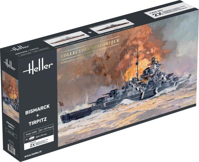 Bismarck + Tirpitz TWINSET in 1/400