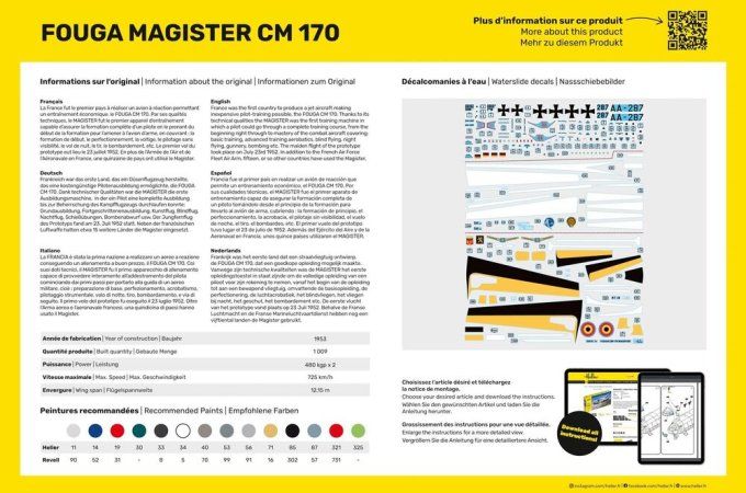 Fouga Magister CM 170 in 1/48