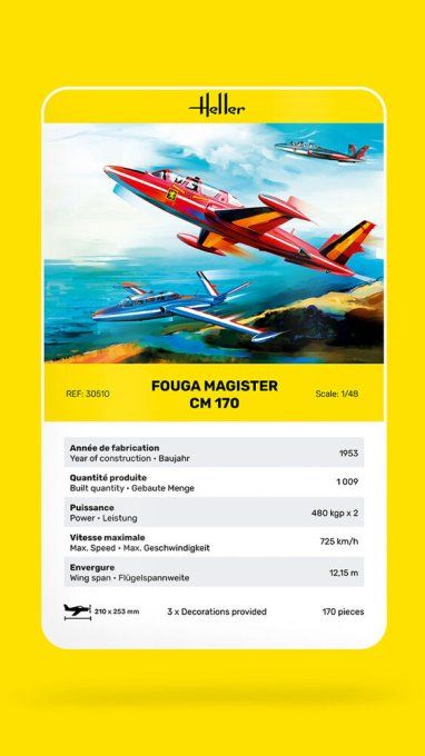 Fouga Magister CM 170 in 1/48