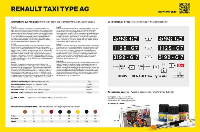 Renault Taxi Type AG in 1/24