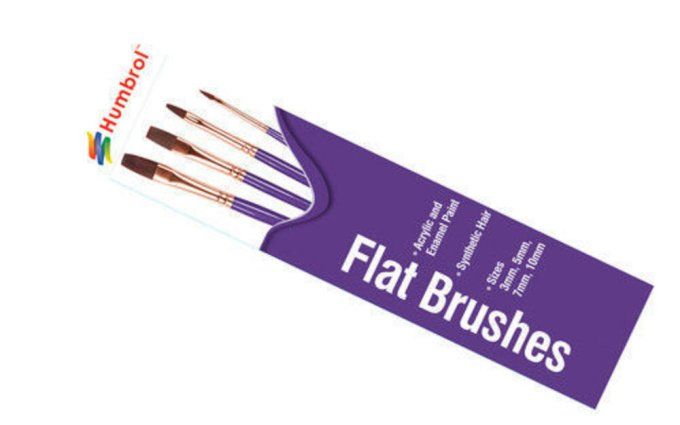 Ensemble de pinceaux - Flat 3,5,7,10