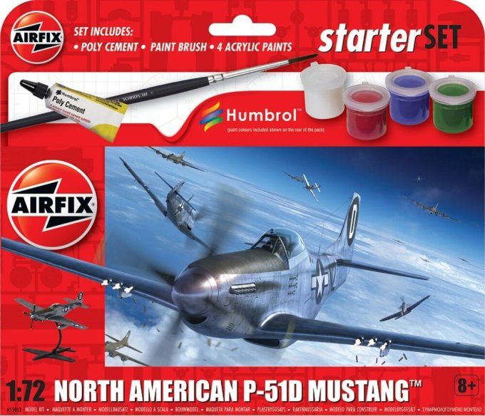 Starter Set - North American P-51D Mustang in 1:72