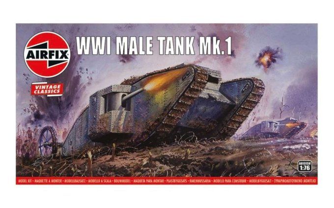 WWI "Male" Tank Mk.I,Vintage Classics in 1:76