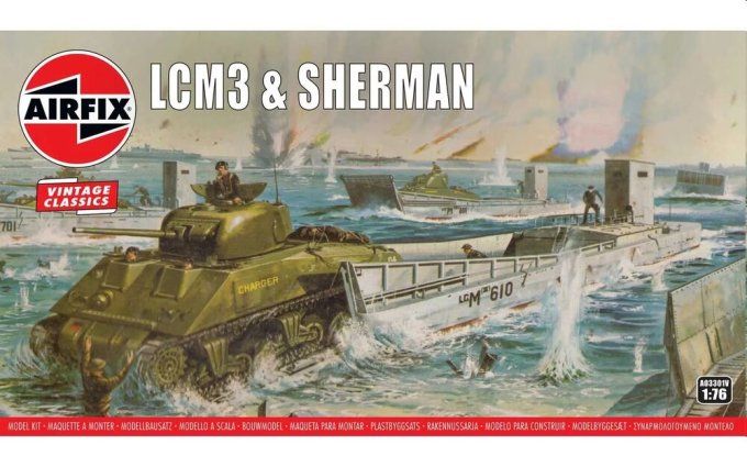 LCM3 & Sherman Tank in 1:76