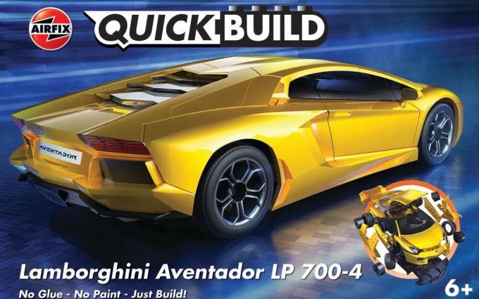 QUICKBUILD Lamborghini Aventador - Yellow