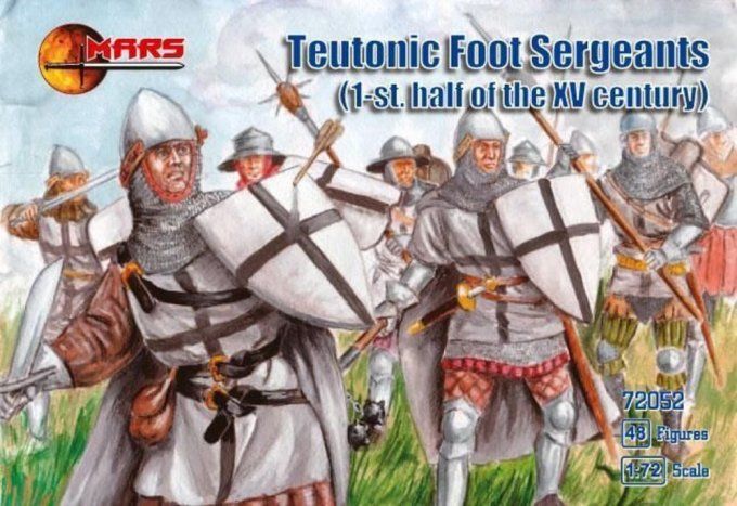 Teutonic foot sergeants, 1st half of XV in 1:72