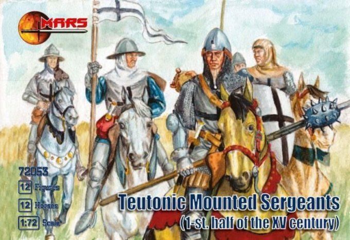 Teutonic mounted sergeants, 1st half XV in 1:72