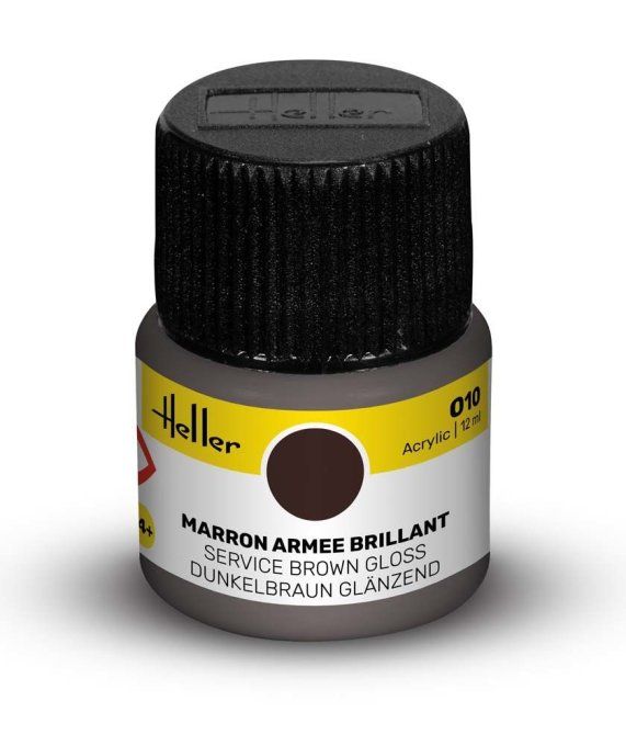 Peinture Acrylic 010 marron armee brillant