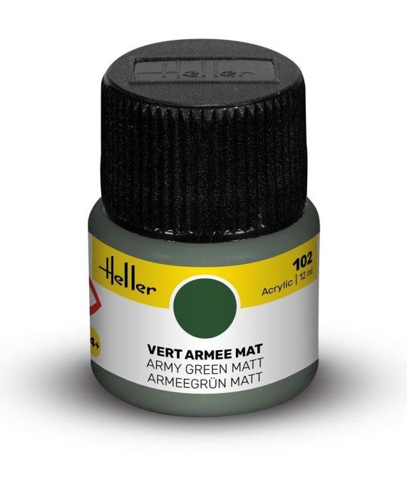 Peinture Acrylic 102 vert armee mat